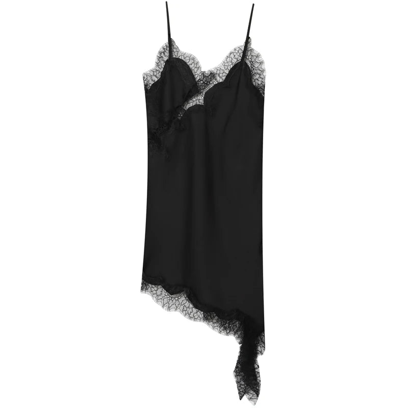 Hana Lace Asymmetric Mini