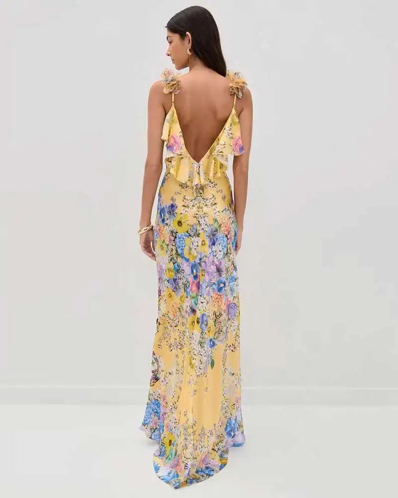 Fleur Sling Floral Maxi