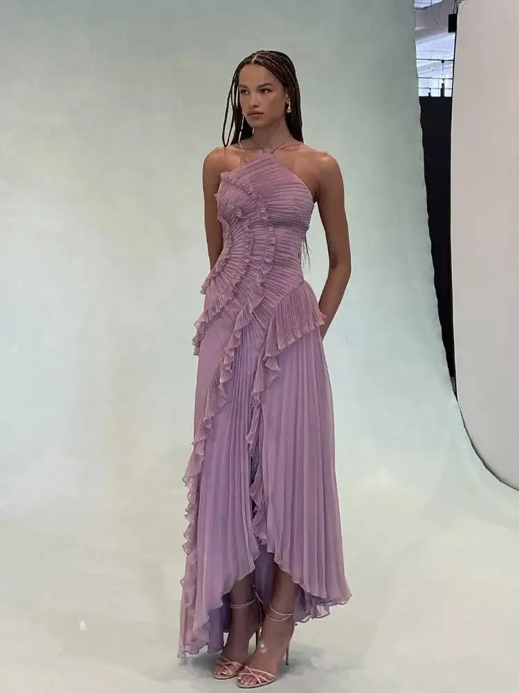 Isadora Lace-Up Evening Gown