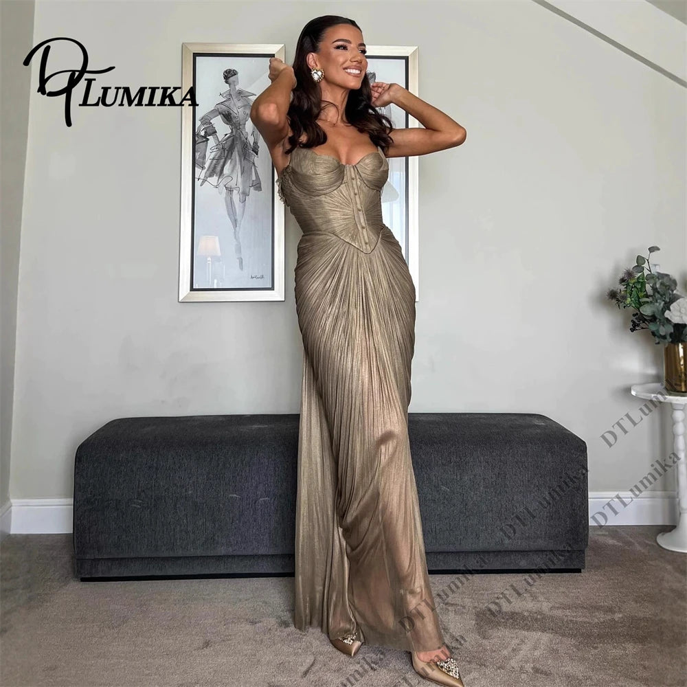 Dorian Gold Mermaid Gown