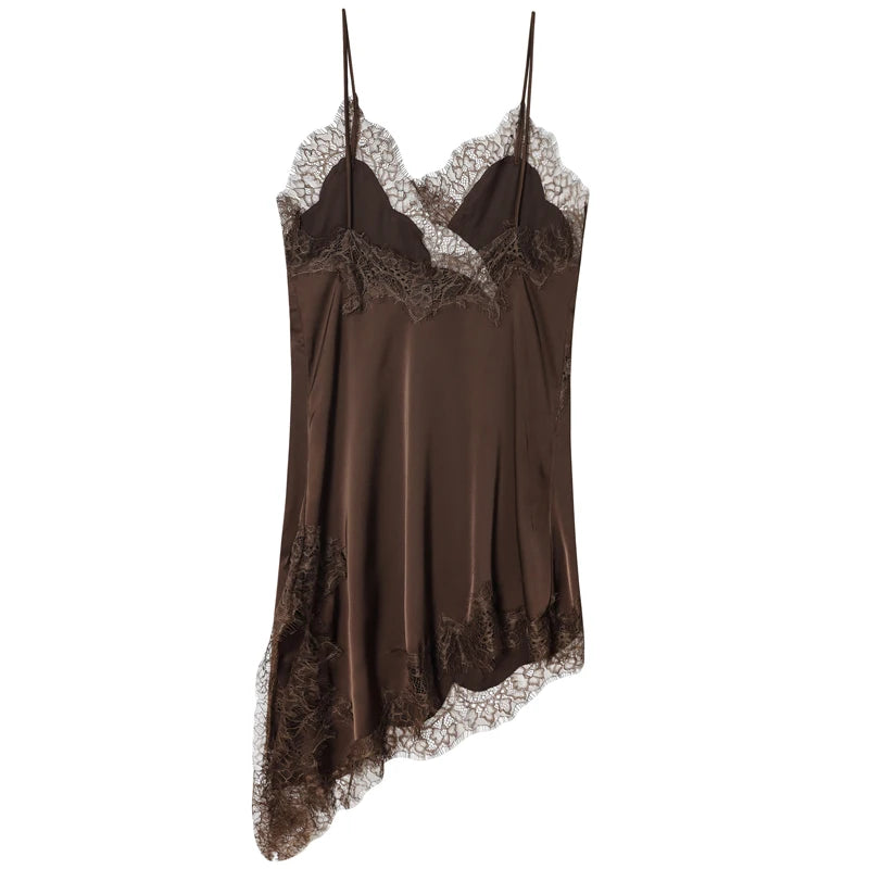 Hana Lace Asymmetric Mini