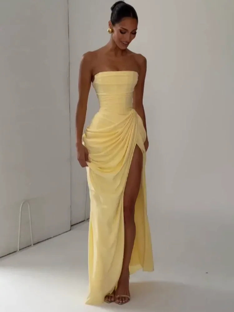 Soleil Strapless Maxi