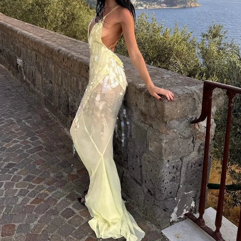 Sirena Sequin Mermaid Gown