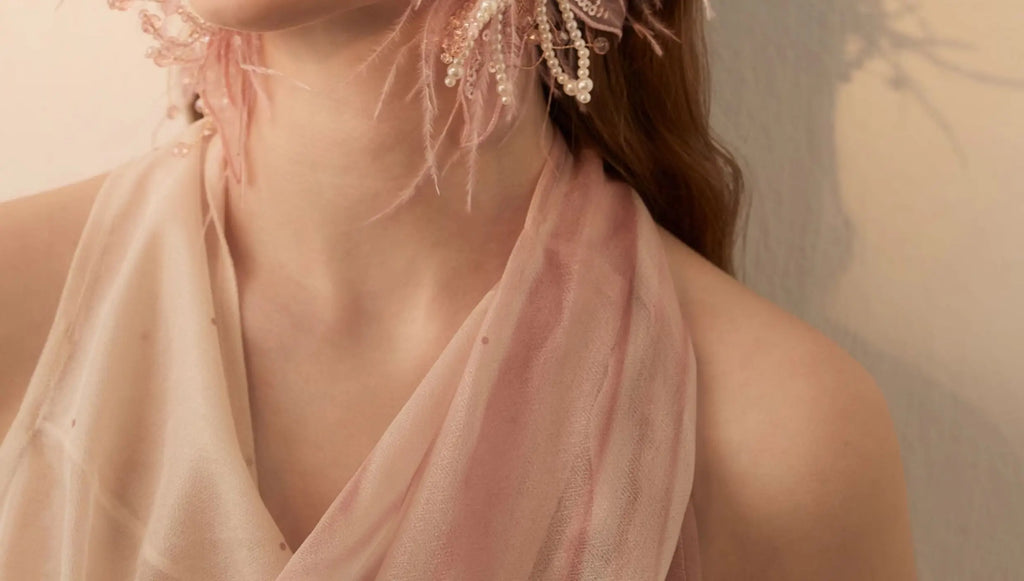 Plume Feather Drop Earrings