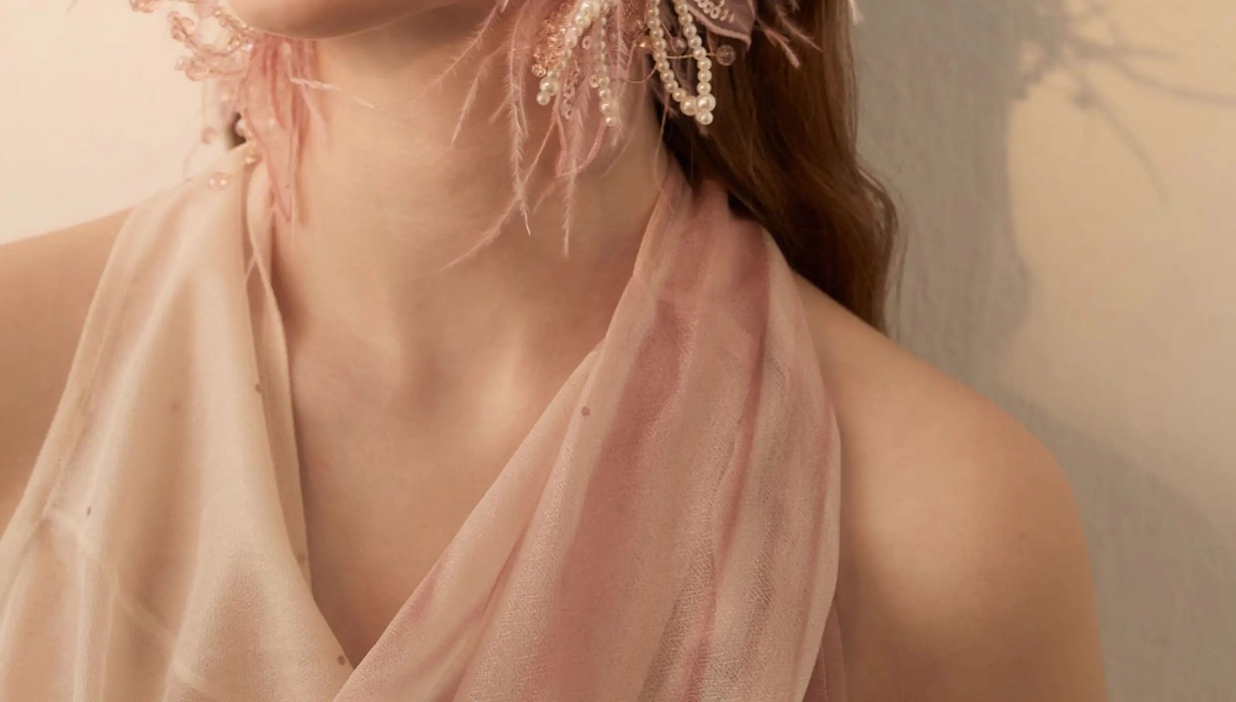 Plume Feather Drop Earrings