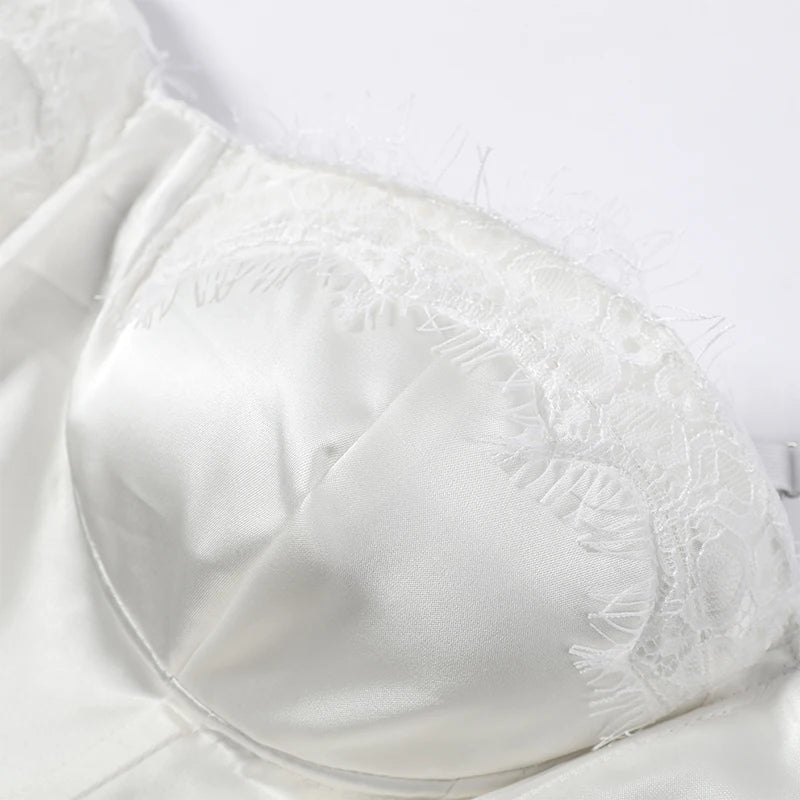 Blanc Lace Sling Mini