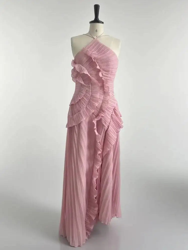 Isadora Lace-Up Evening Gown