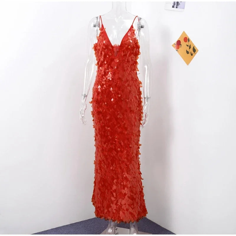 Glimmer Sequin Party Gown