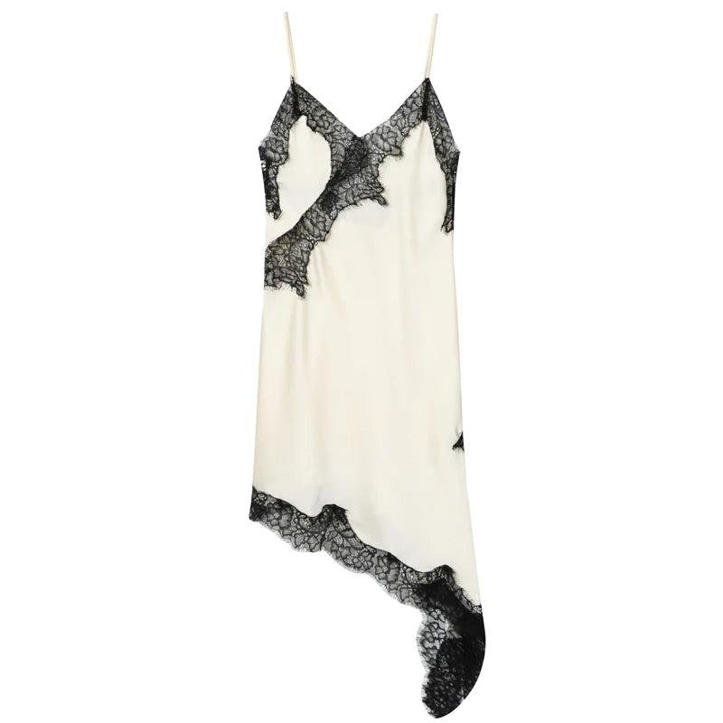 Hana Lace Asymmetric Mini