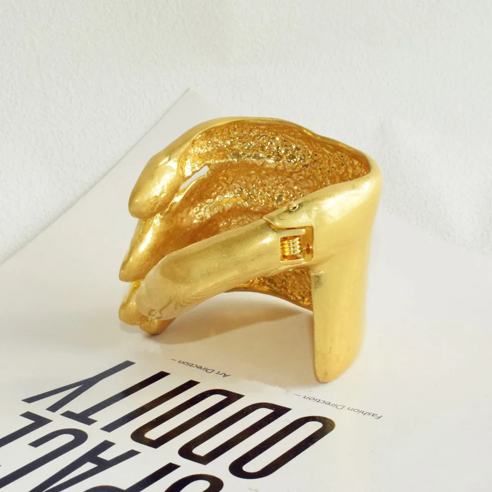Aurel Gold Cuff Bracelet