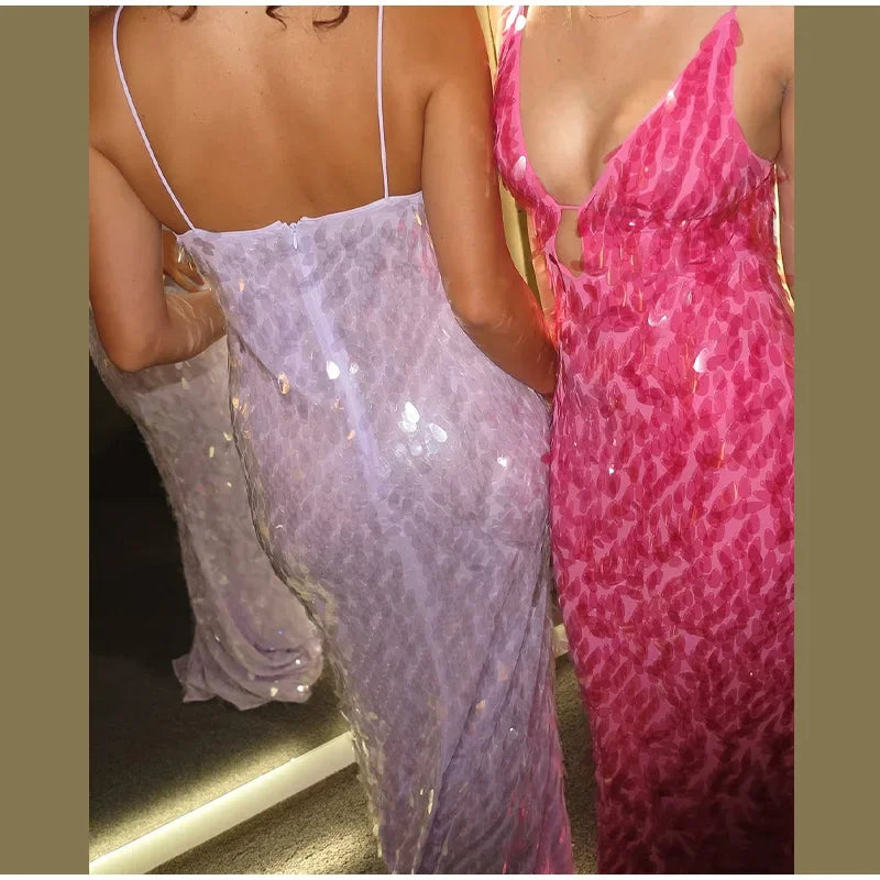 Glimmer Sequin Party Gown