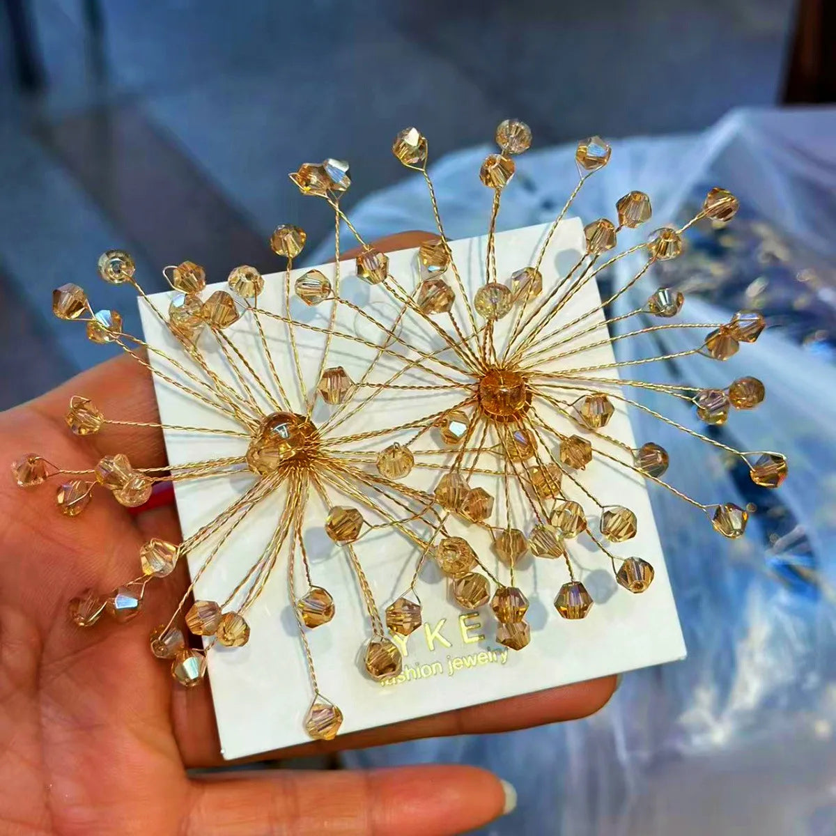 Fleur Crystal Studs