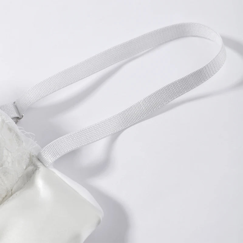 Blanc Lace Sling Mini