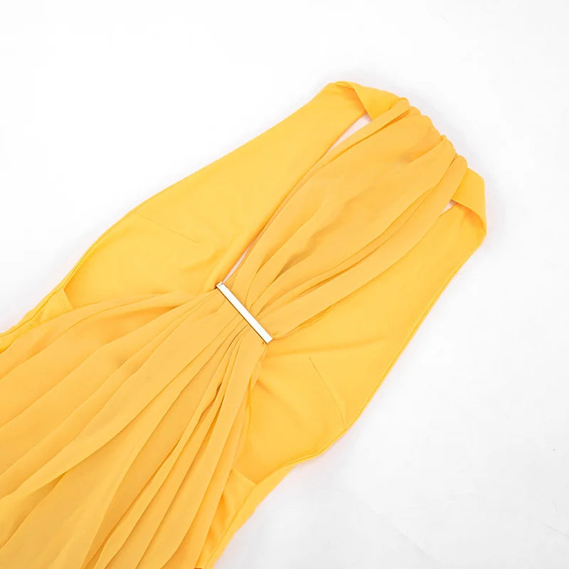 Dalia Deep-V Backless Maxi