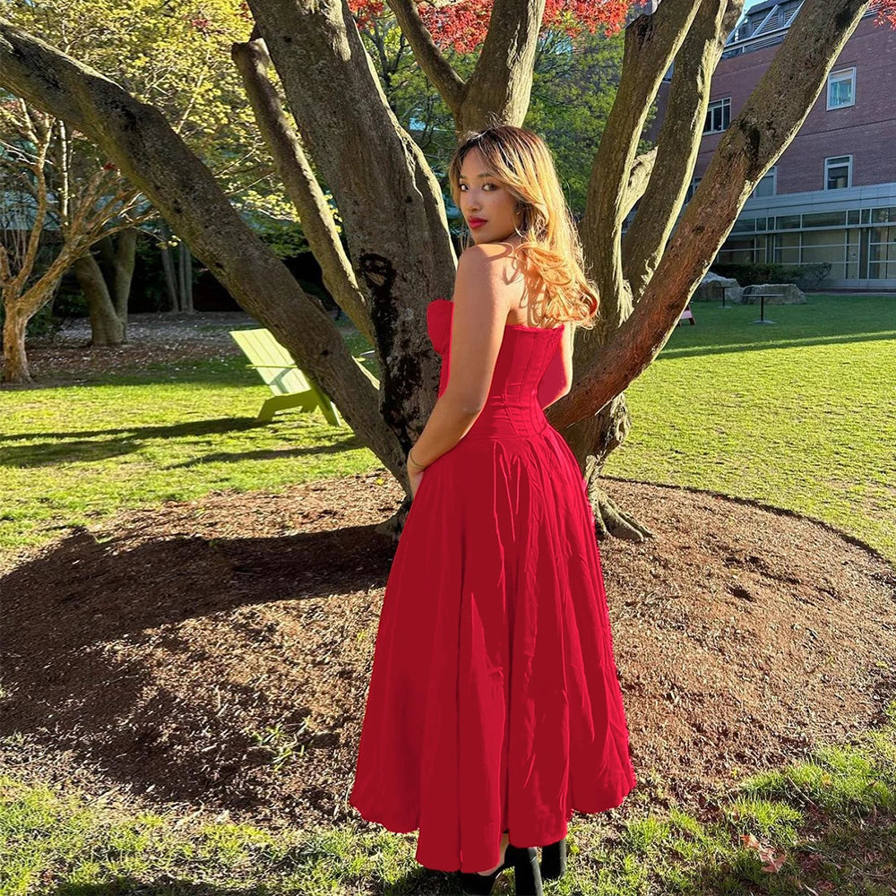 Solstice Strapless Flare Dress