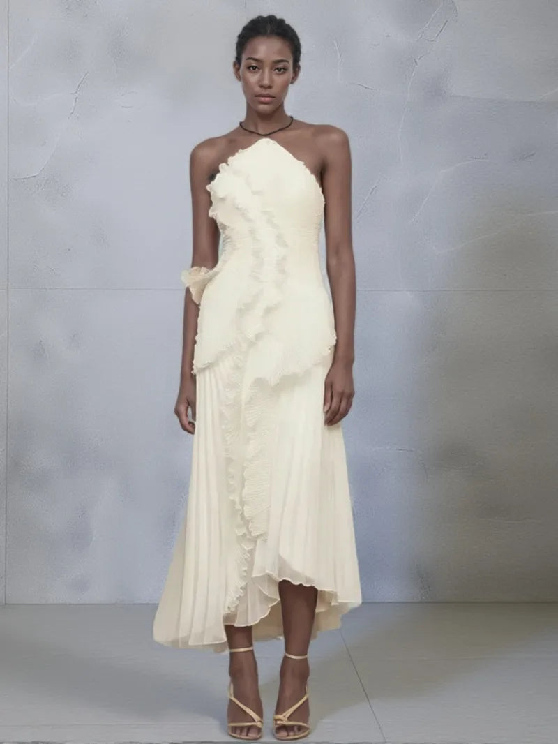 Isadora Lace-Up Evening Gown