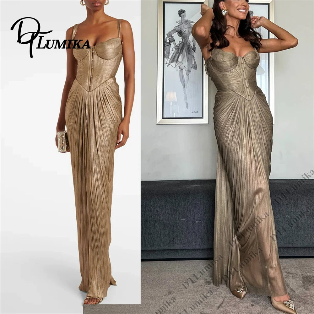 Dorian Gold Mermaid Gown