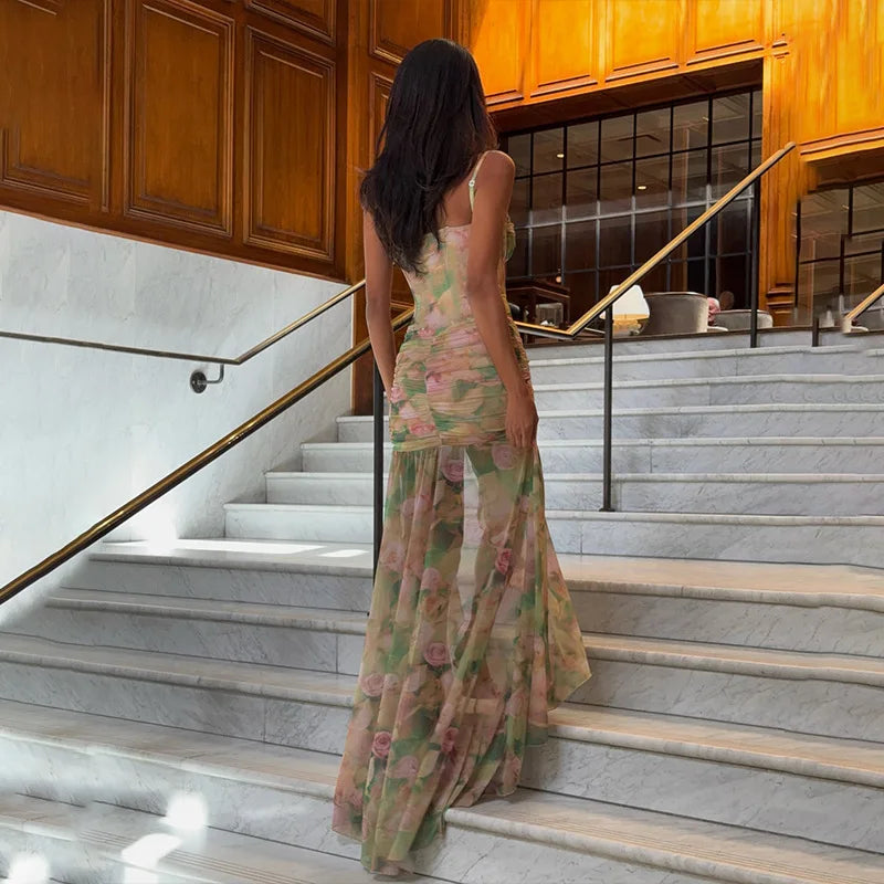 Tropicale Floral Sling Maxi
