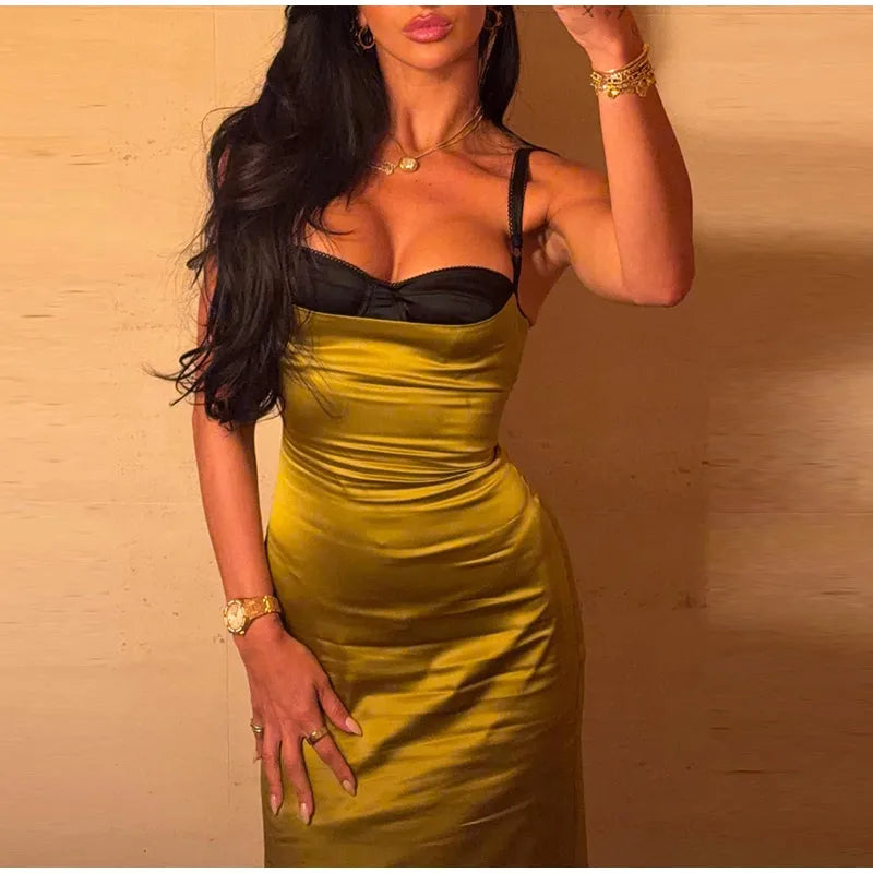 Ariel Satin Slip Midi