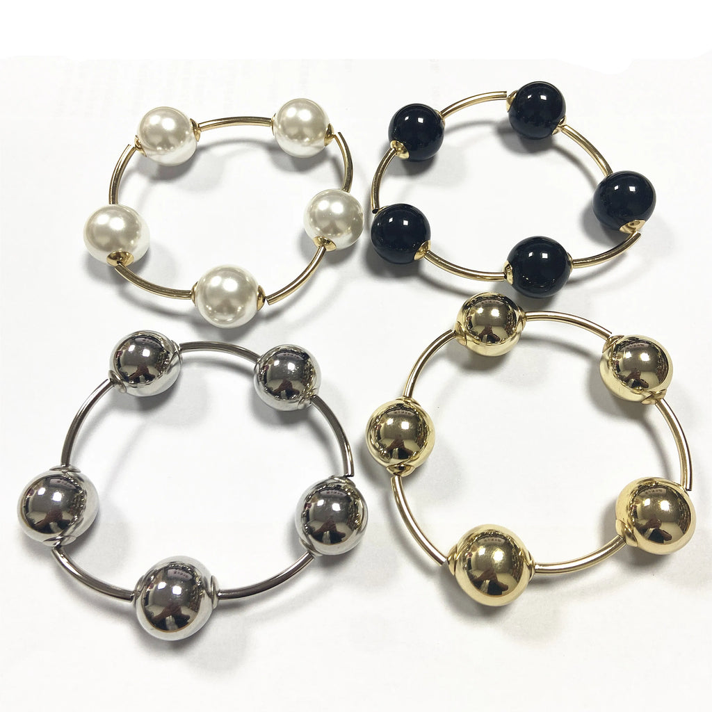 Pearl Bead Stack Bracelet