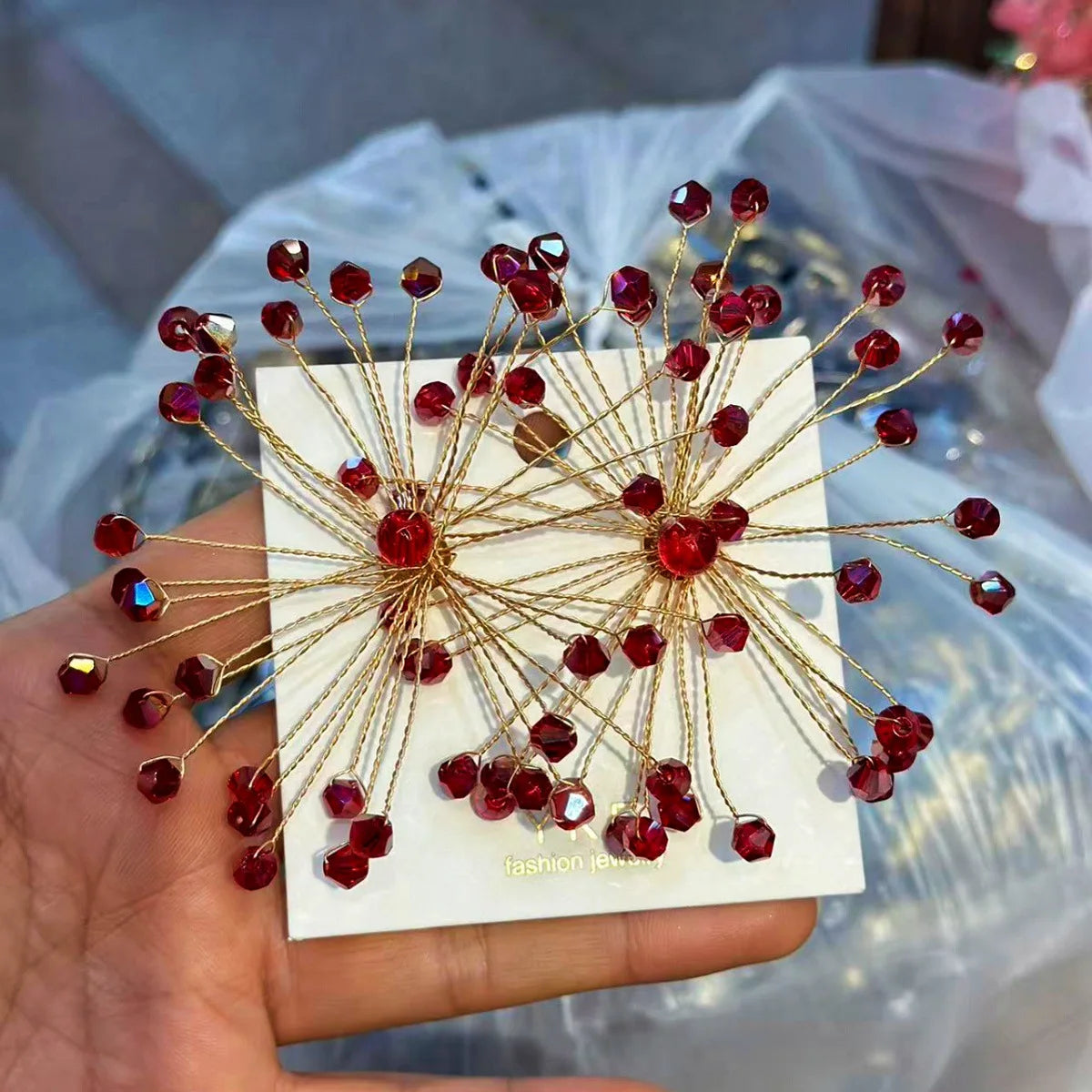 Fleur Crystal Studs