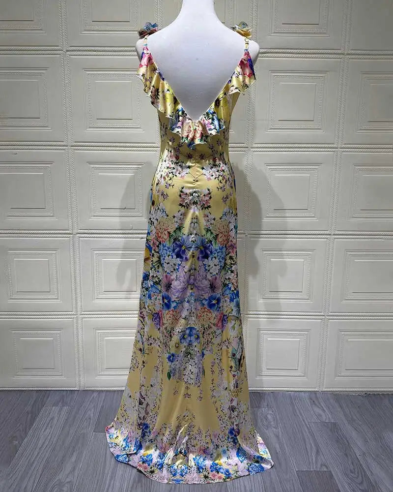 Fleur Sling Floral Maxi