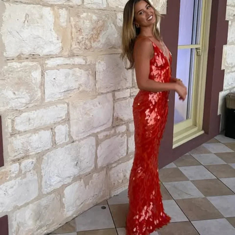 Glimmer Sequin Party Gown