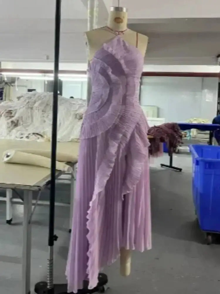 Isadora Lace-Up Evening Gown