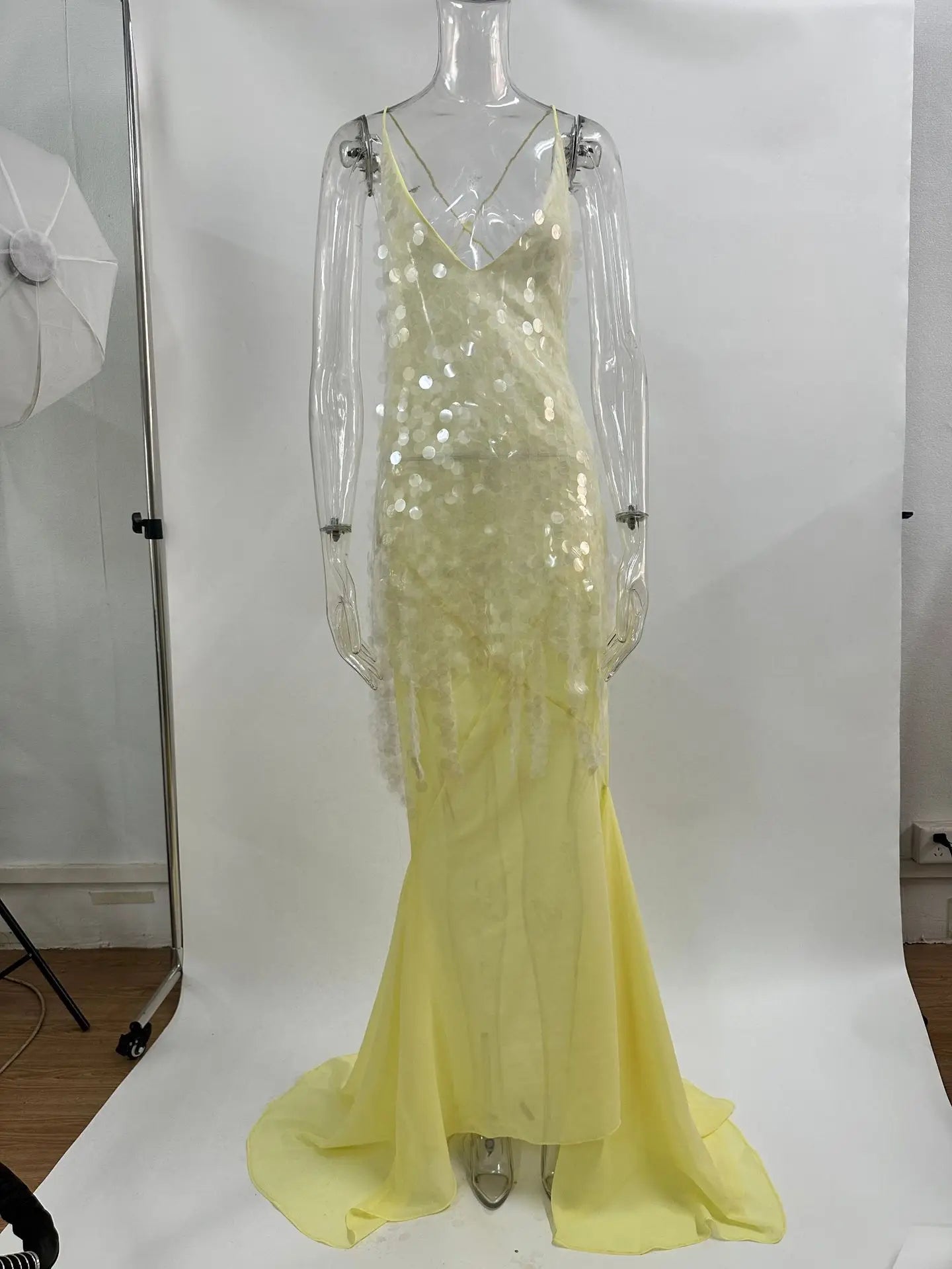 Celeste Sequin Halter Dress