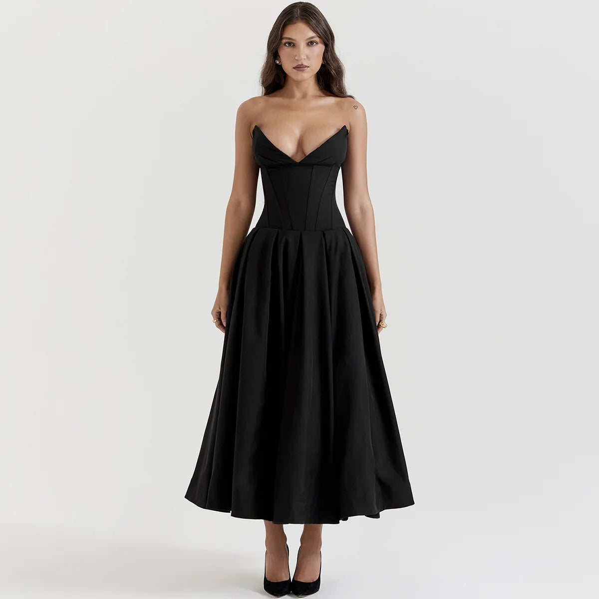 Solstice Strapless Flare Dress